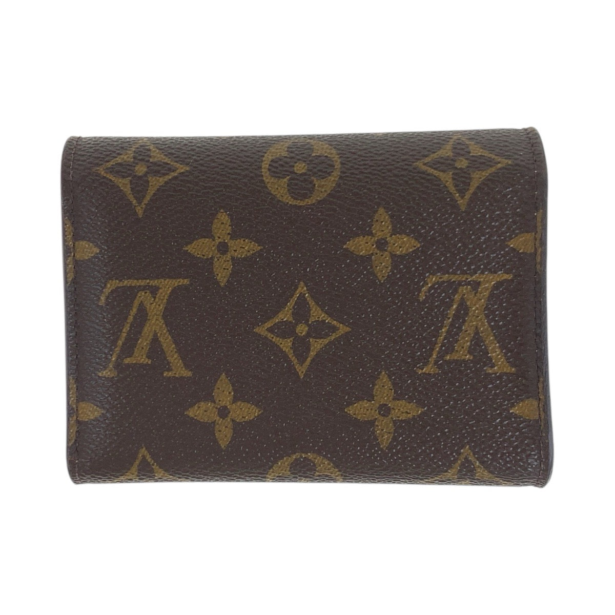 LOUIS VUITTON Tri-fold wallet M62360 PVC Brown Rose Ballerine Pink Gold Metal Monogram Portefeuille Victorine
