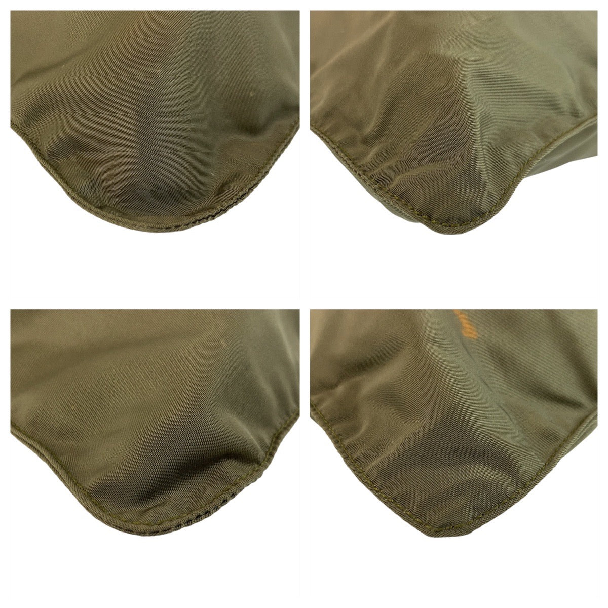 PRADA Shoulder Bag Nylon khaki Test