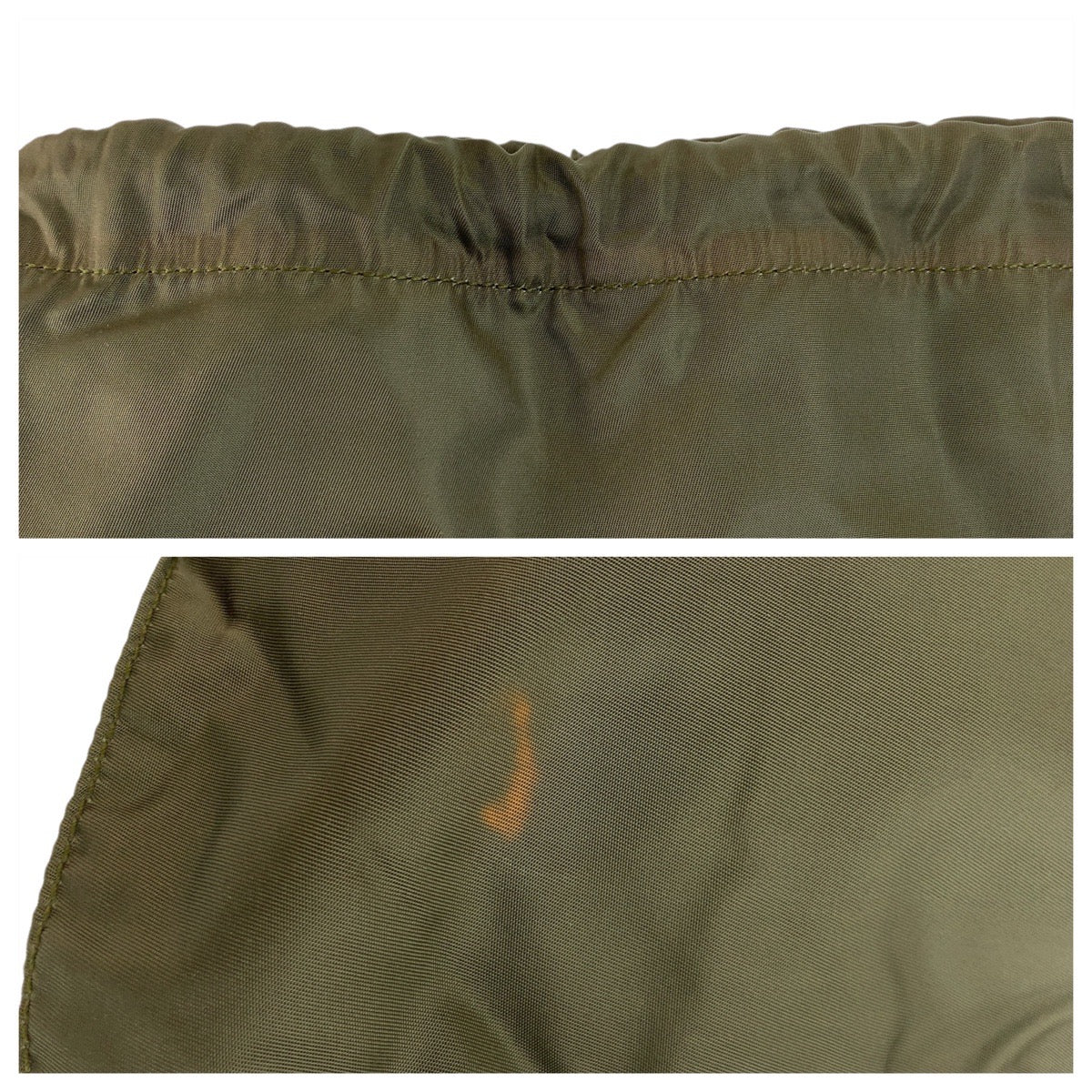 PRADA Shoulder Bag Nylon khaki Test