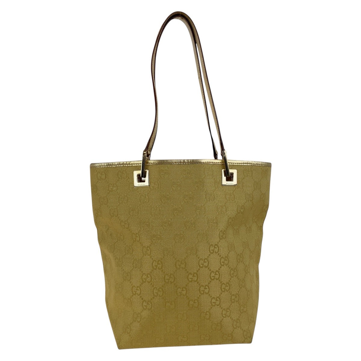 GUCCI Shoulder Bag 002 1099 GG canvas gold