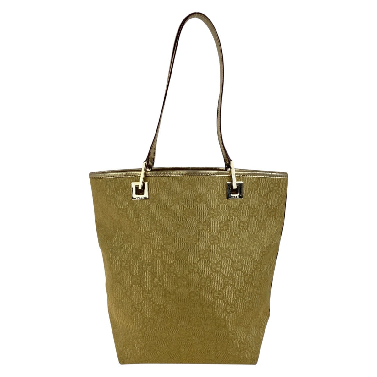 GUCCI Shoulder Bag 002 1099 GG canvas gold