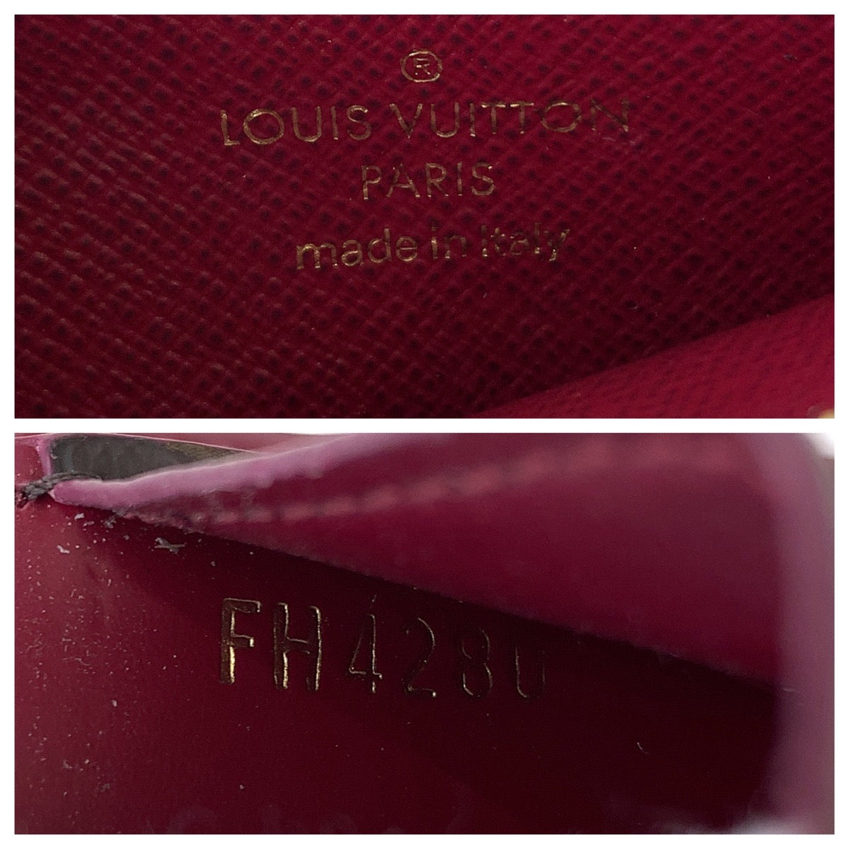LOUIS VUITTON Coin case M67889 PVC Brown wine red Monogram Porte Cartes Zip