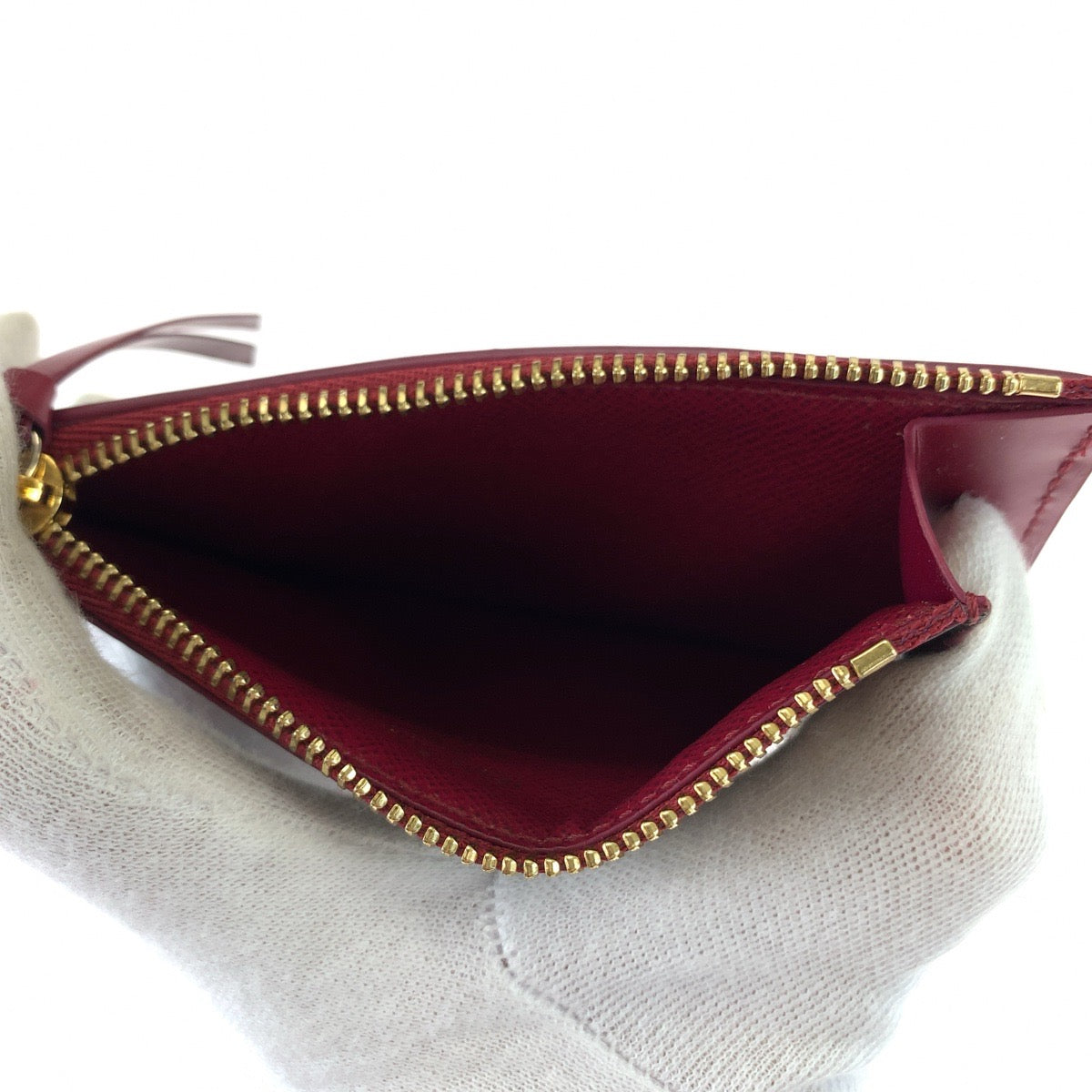 LOUIS VUITTON Coin case M67889 PVC Brown wine red Monogram Porte Cartes Zip