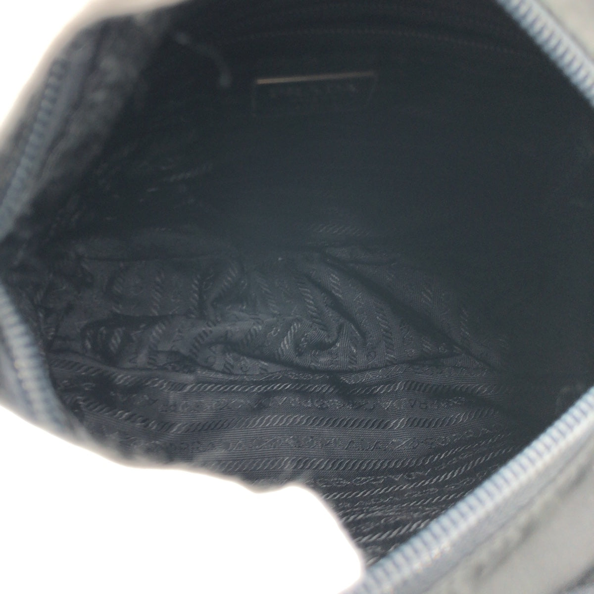 PRADA Shoulder Bag Nylon Black black Test Triangular logo