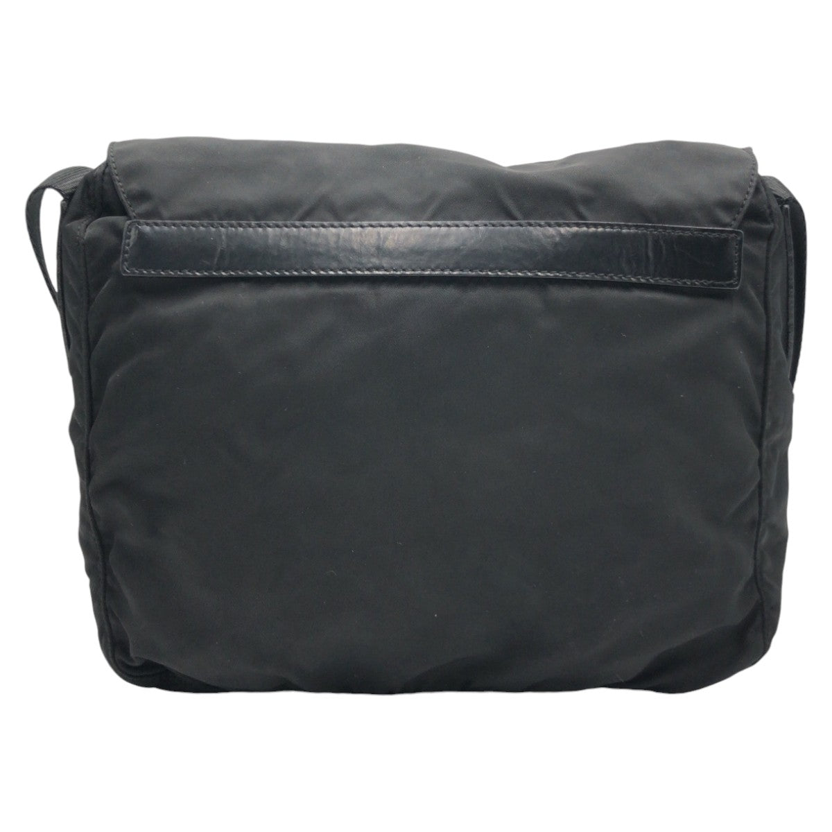PRADA Shoulder Bag Nylon Black black Test Triangular logo