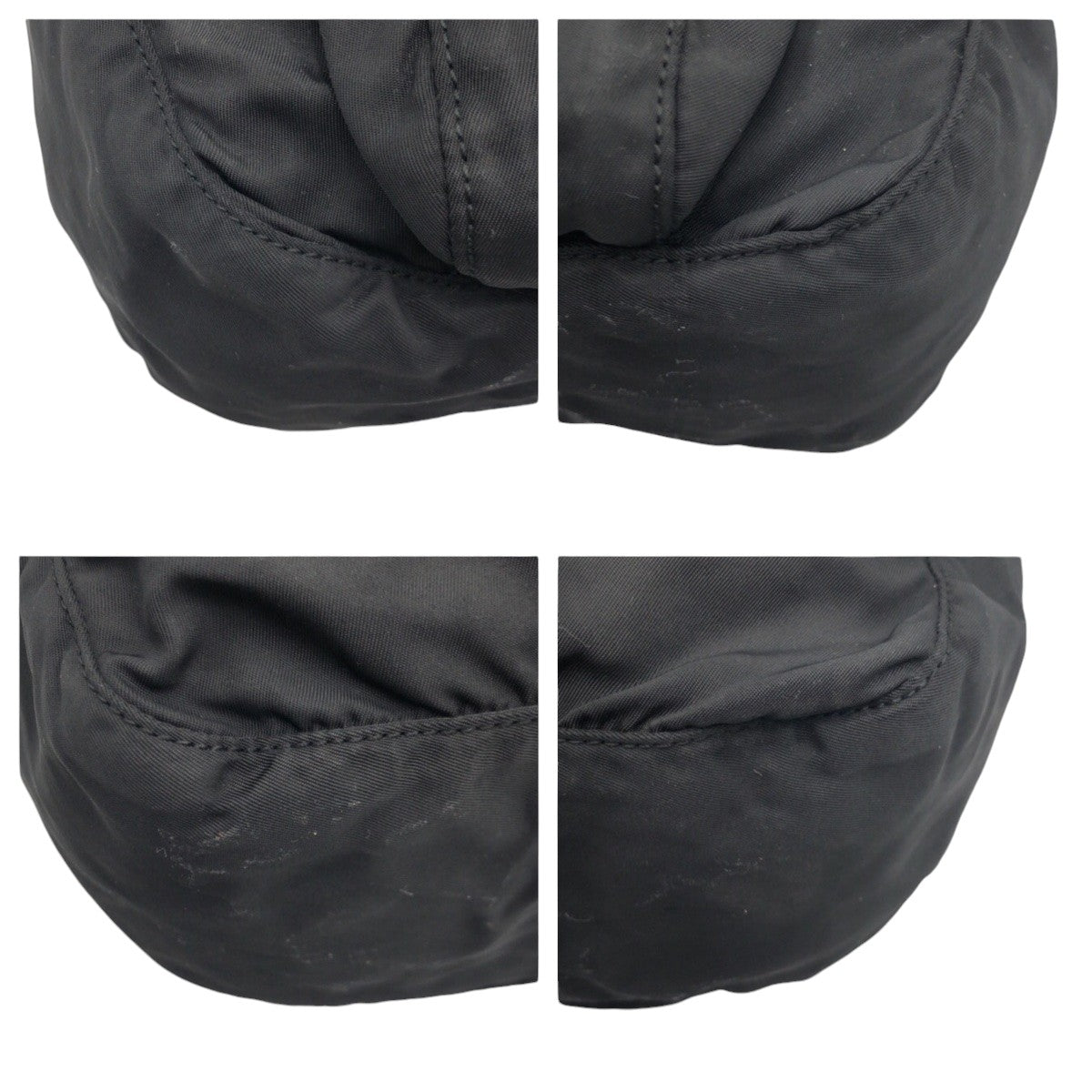 PRADA Shoulder Bag Nylon Black black Test Triangular logo