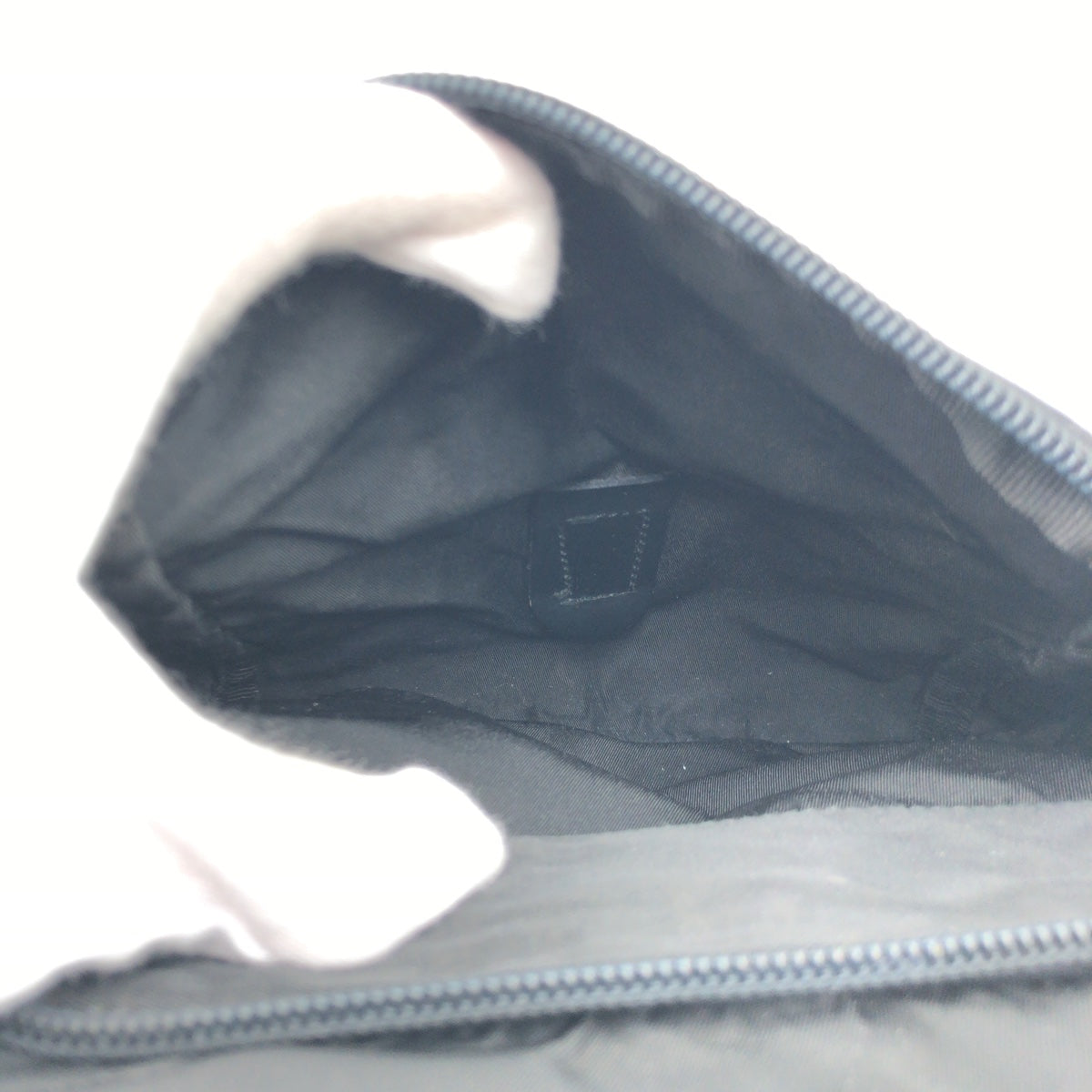 PRADA Shoulder Bag Nylon Black black Test Triangular logo