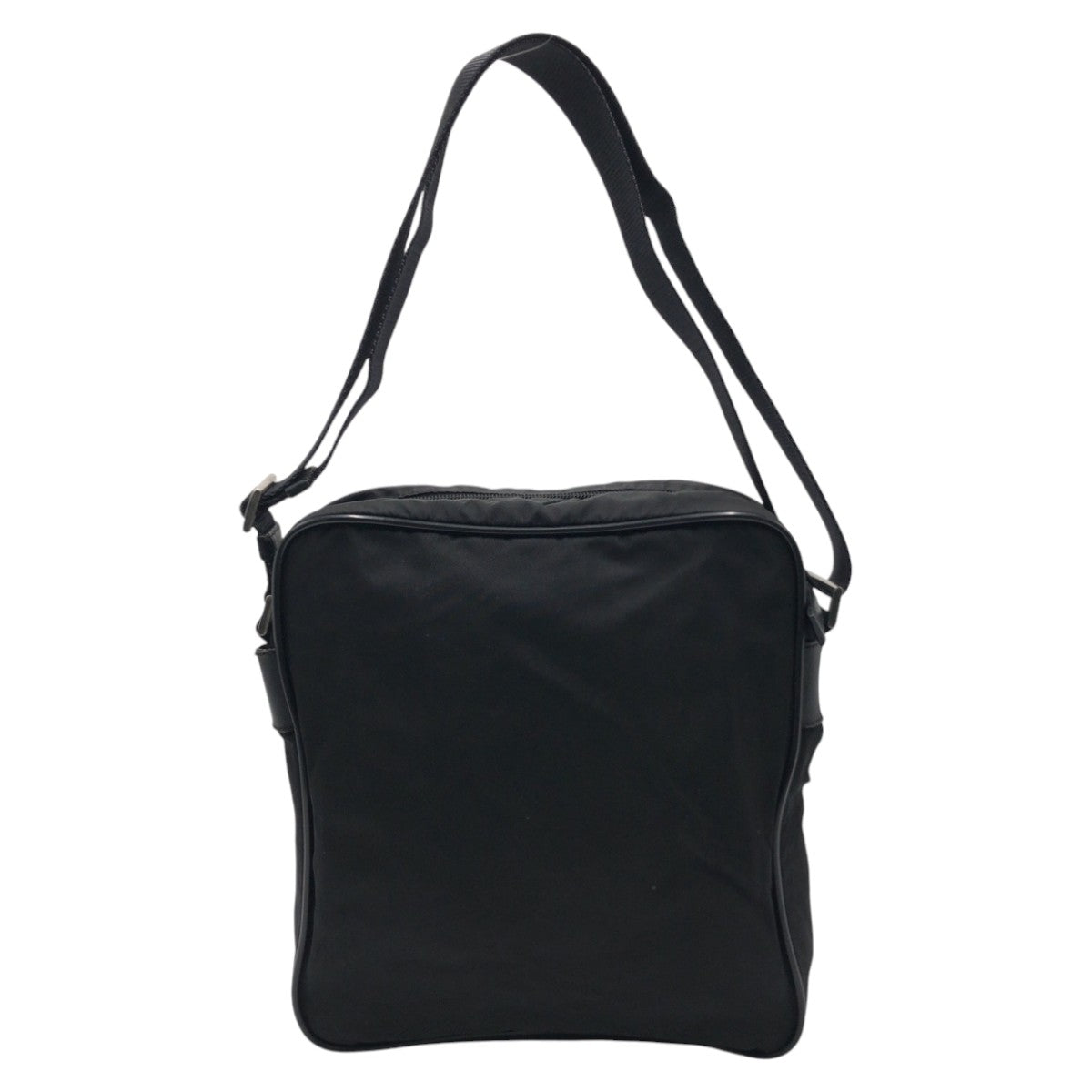 PRADA Shoulder Bag Nylon Black black Test Triangular logo