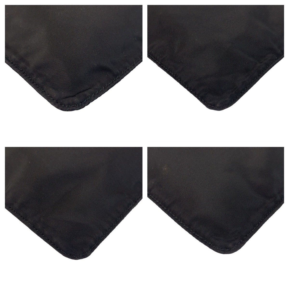PRADA Shoulder Bag Nylon Black SilverMetal Test Triangle With logo