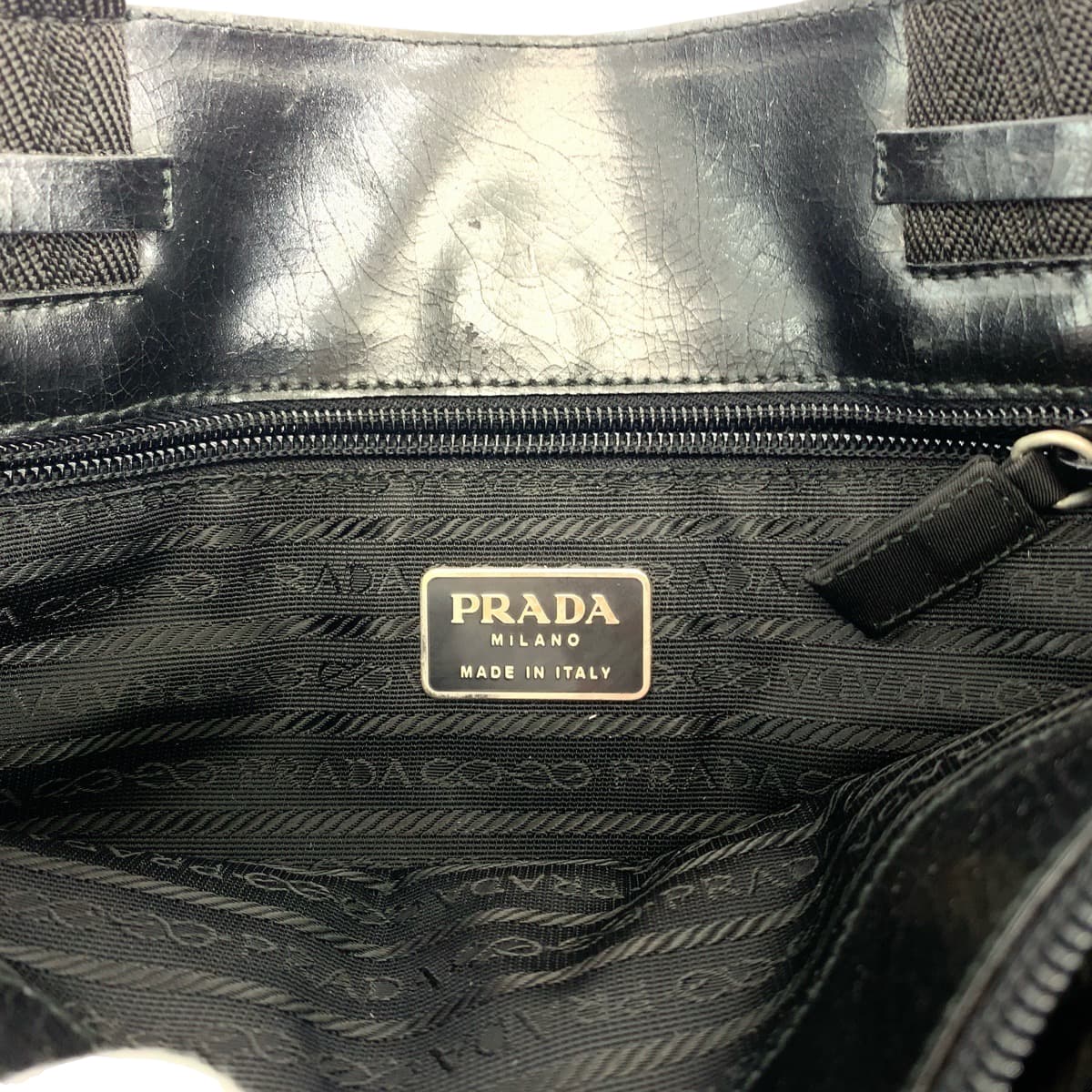 PRADA Tote Bag Nylon black Test