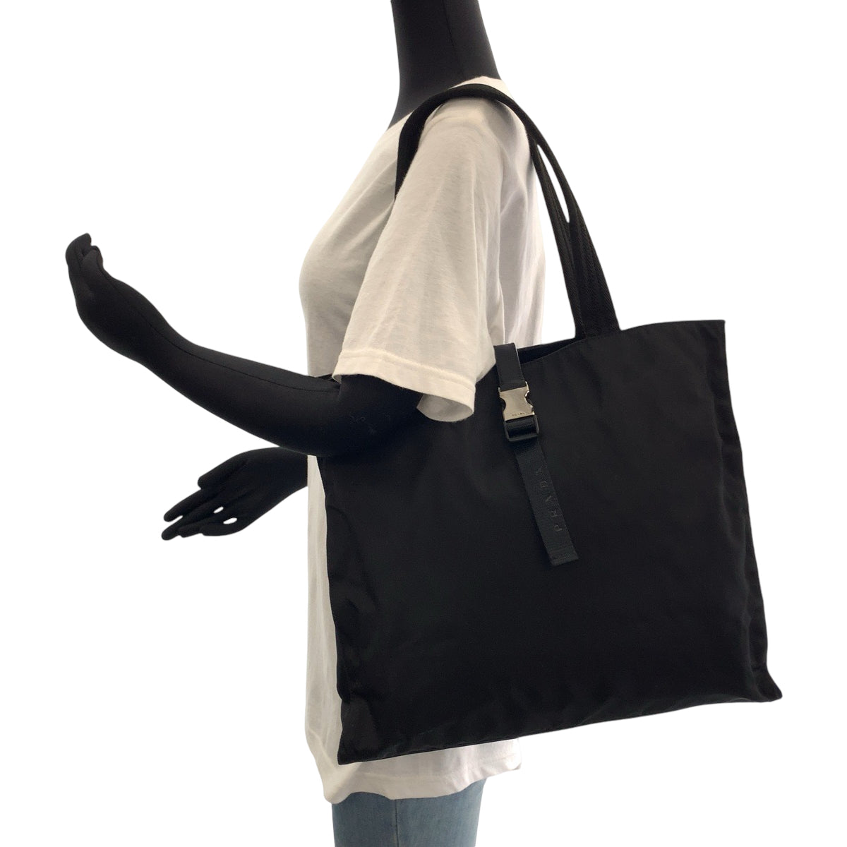 PRADA Tote Bag Nylon black Test