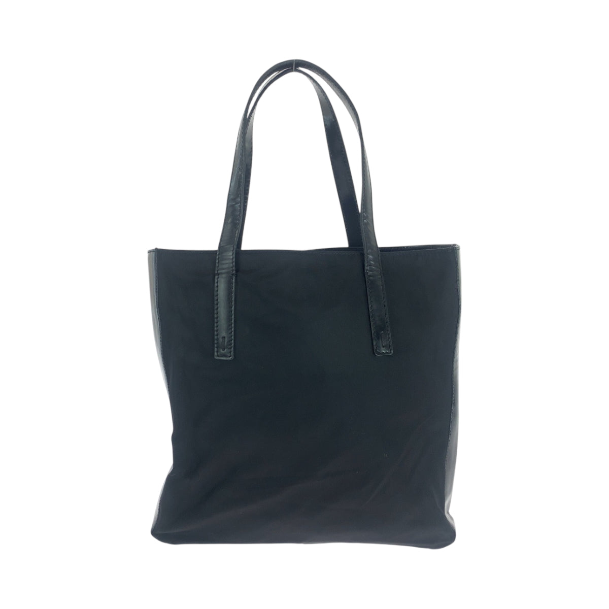 PRADA Tote Bag Nylon Black SilverMetal Test logo