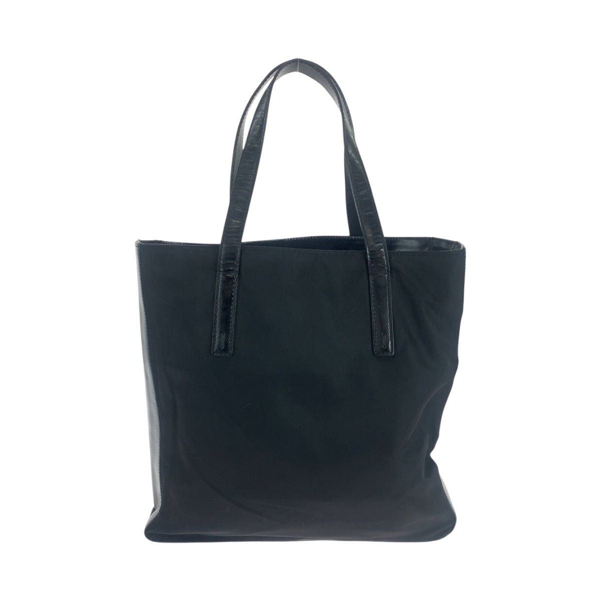 PRADA Tote Bag Nylon Black SilverMetal Test logo