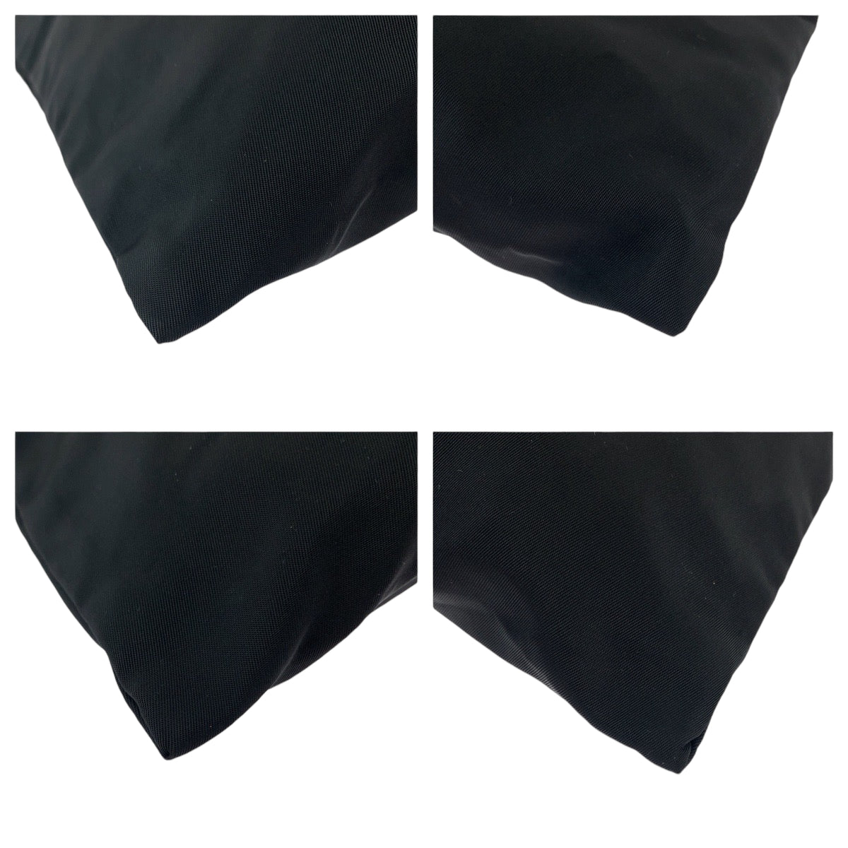 PRADA Shoulder Bag Nylon black Test Triangle With logo