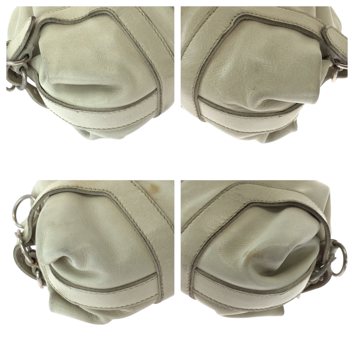 PRADA Handbag leather white