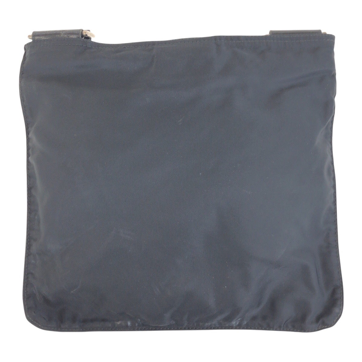 PRADA Shoulder Bag Nylon Black SilverMetal Test Triangle With logo