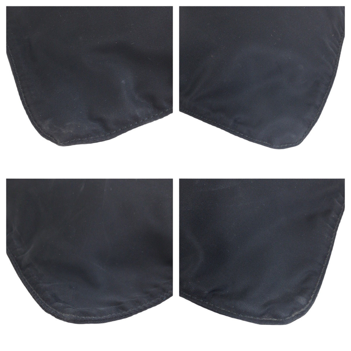 PRADA Shoulder Bag Nylon Black SilverMetal Test Triangle With logo