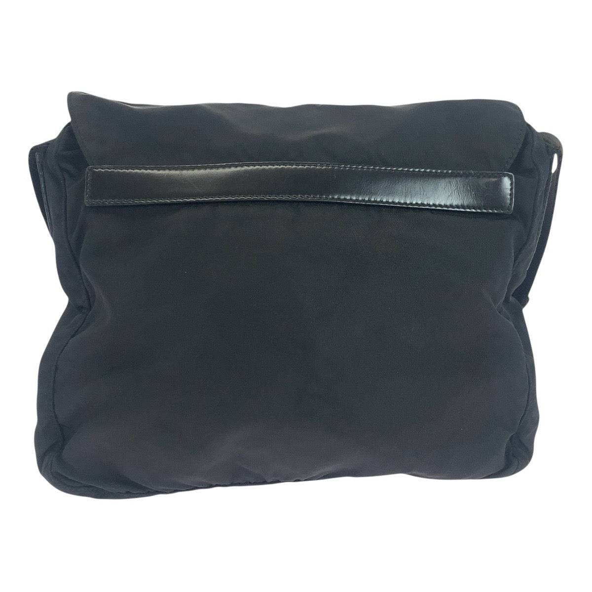 PRADA Shoulder Bag Nylon black Test Triangle With logo