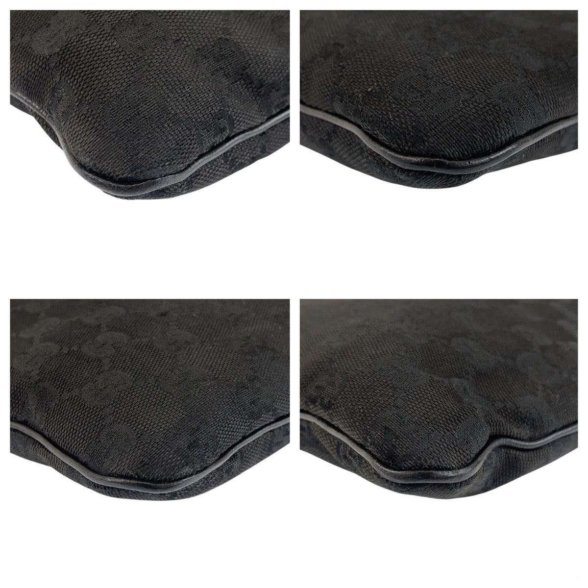 GUCCI Shoulder Bag 113013 GG canvas black