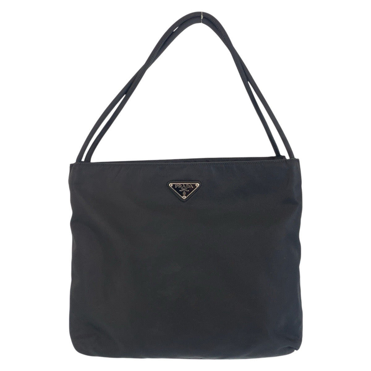 PRADA Tote Bag Nylon black Test Triangle With logo