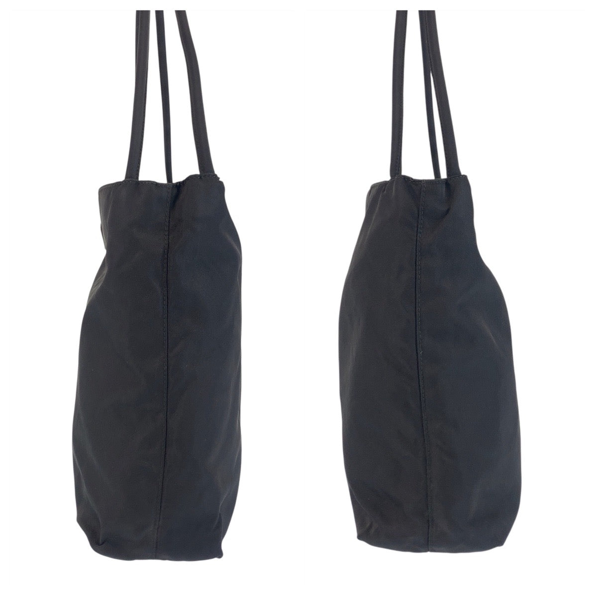PRADA Tote Bag Nylon black Test Triangle With logo