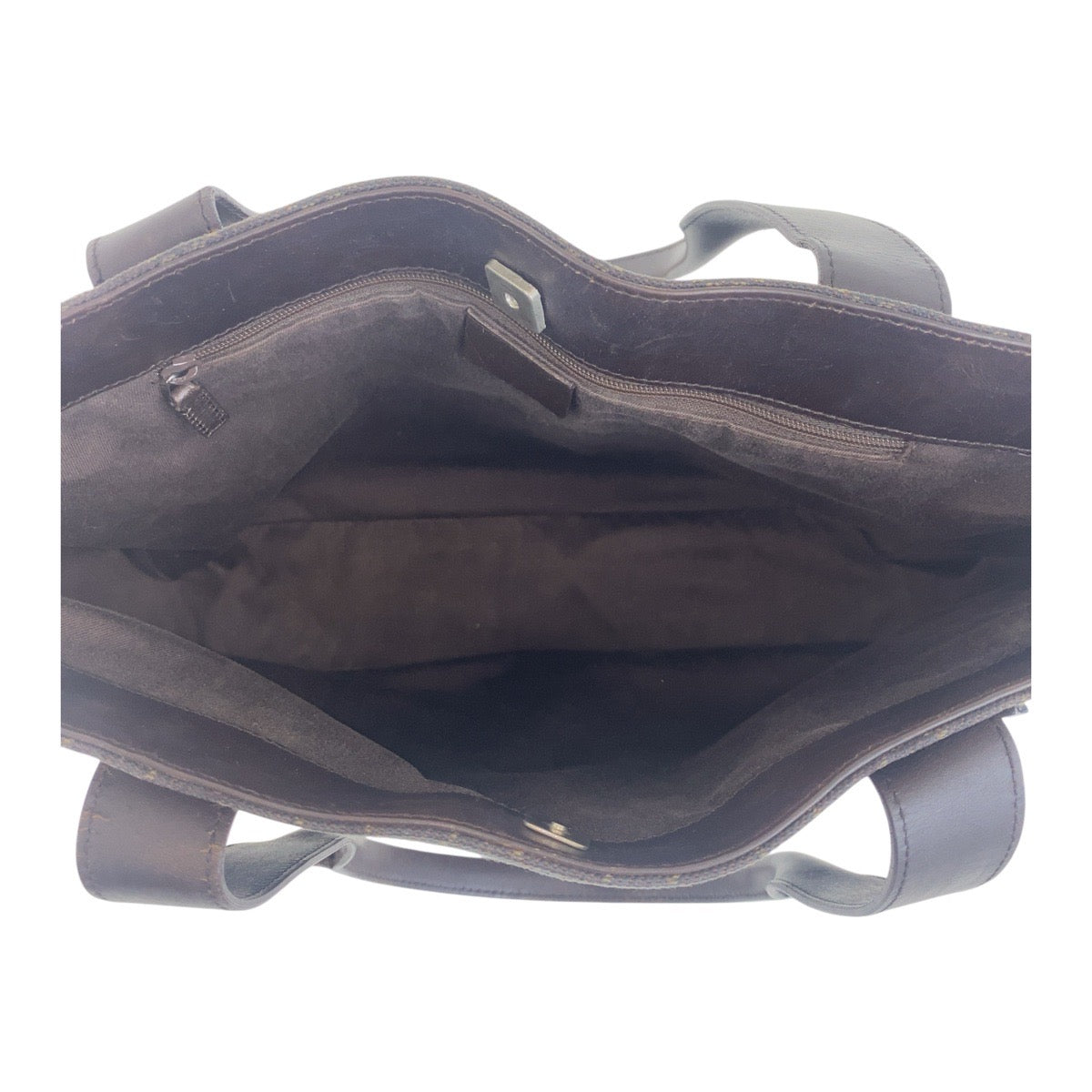 GUCCI Tote Bag 73983 GG canvas Brown Silver Metal