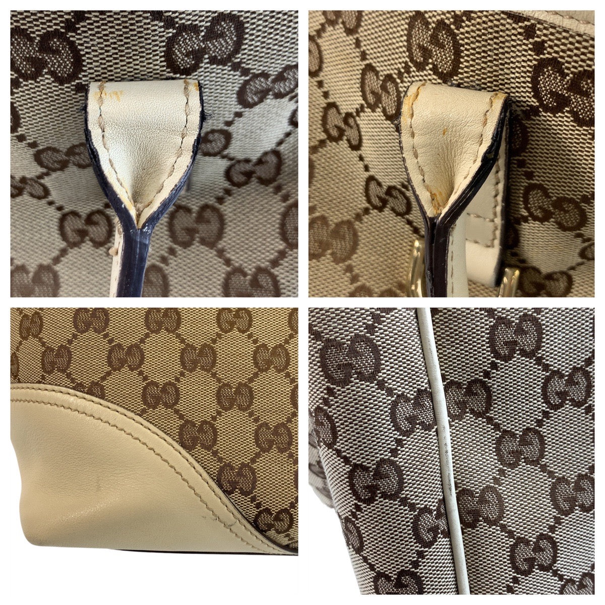 GUCCI Tote Bag 169945 GG canvas beige Abby Newbritt