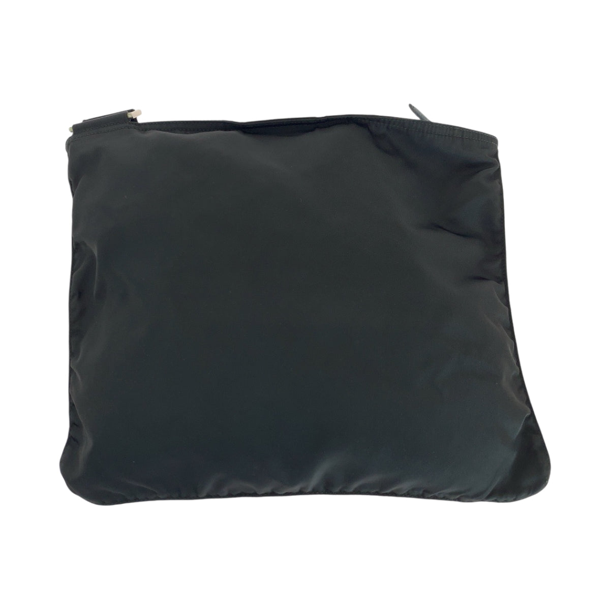 PRADA Shoulder Bag Nylon Black SilverMetal Test Triangle With logo