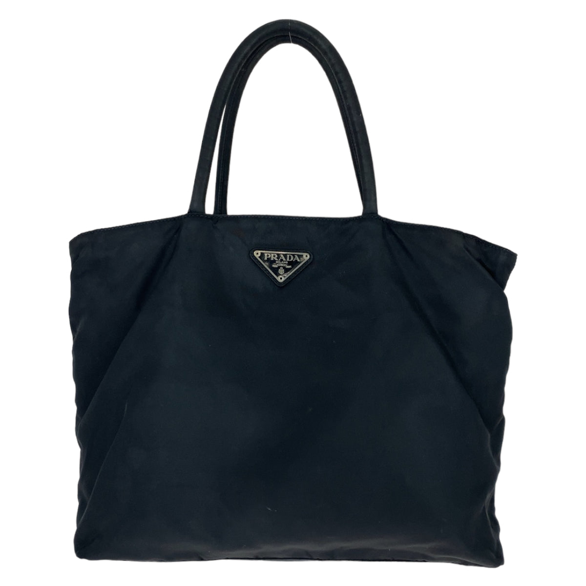 PRADA Tote Bag Nylon black Test Triangle With logo