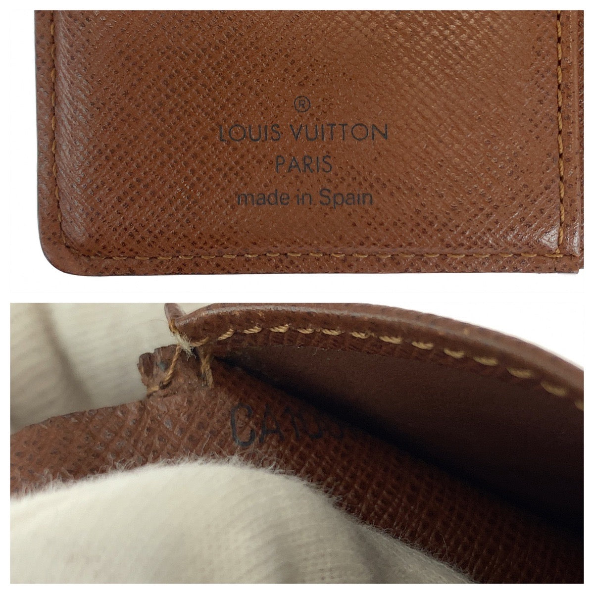 LOUIS VUITTON Bifold Wallet M61674 PVC Brown Monogram Portefeuille Viennoiserie