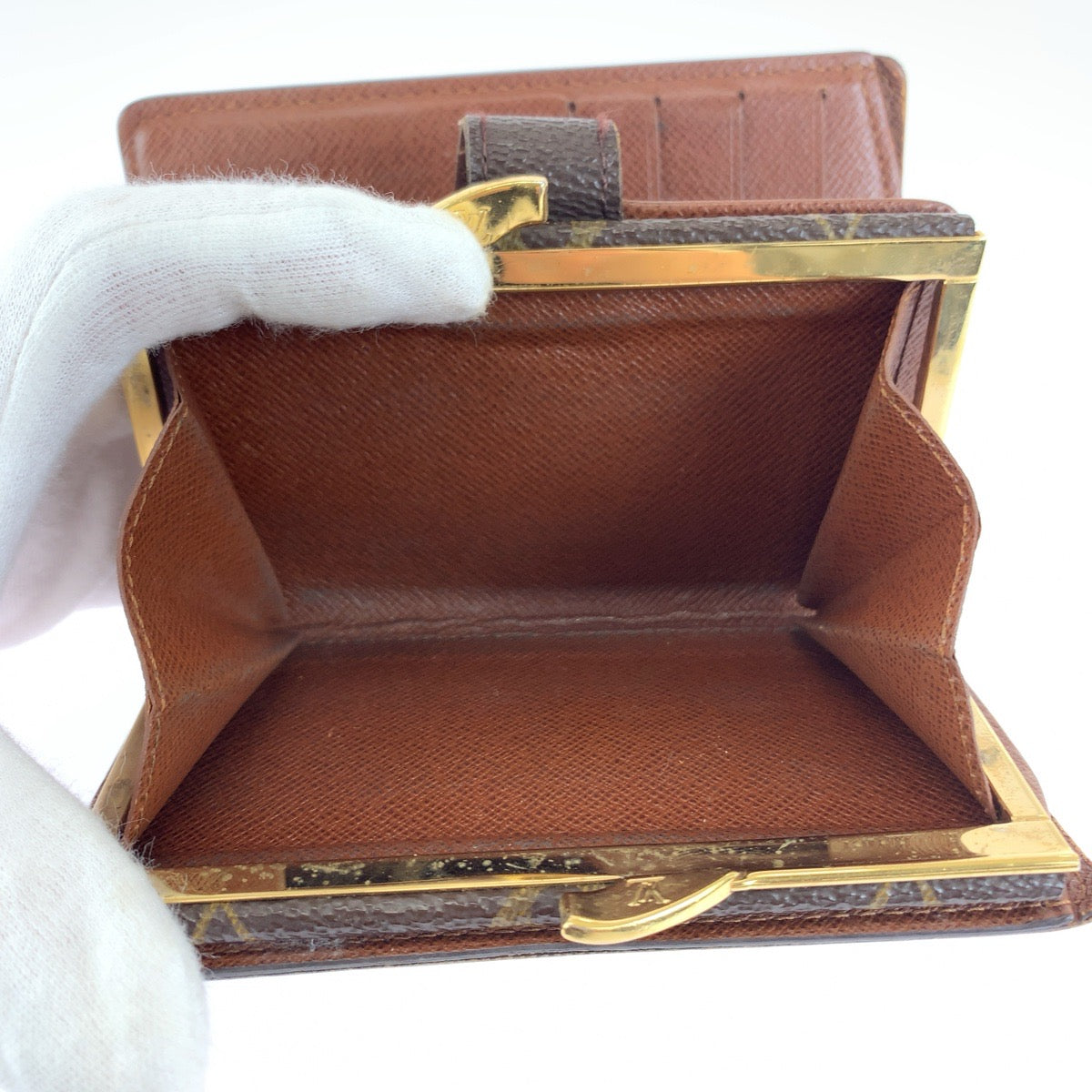 LOUIS VUITTON Bifold Wallet M61674 PVC Brown Monogram Portefeuille Viennoiserie