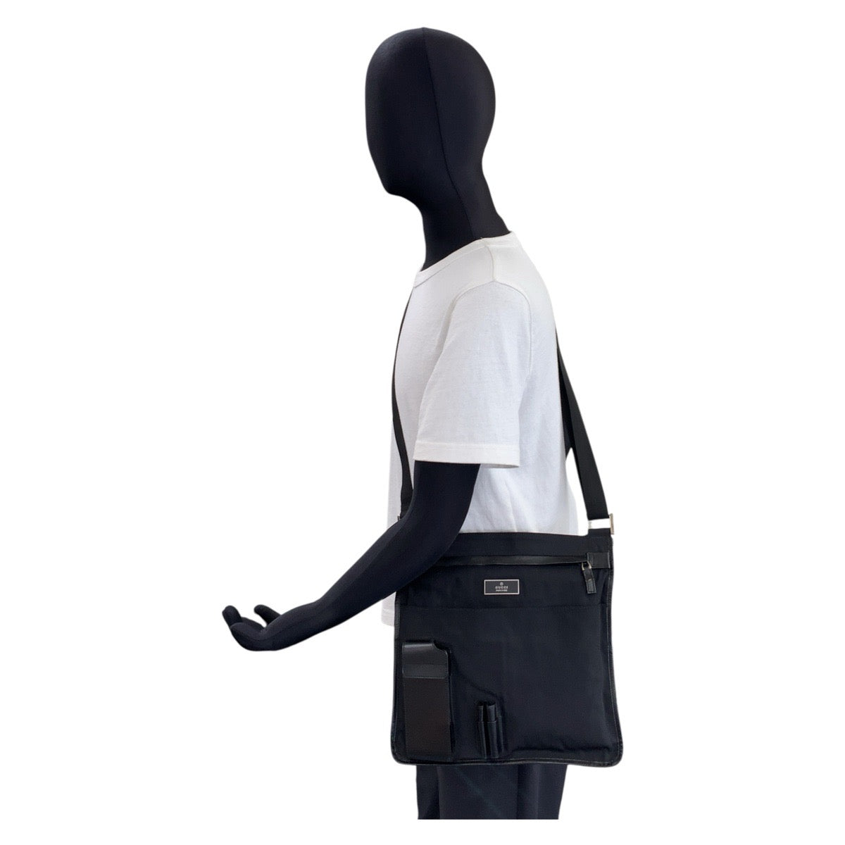 GUCCI Shoulder Bag 019 0335 Nylon black