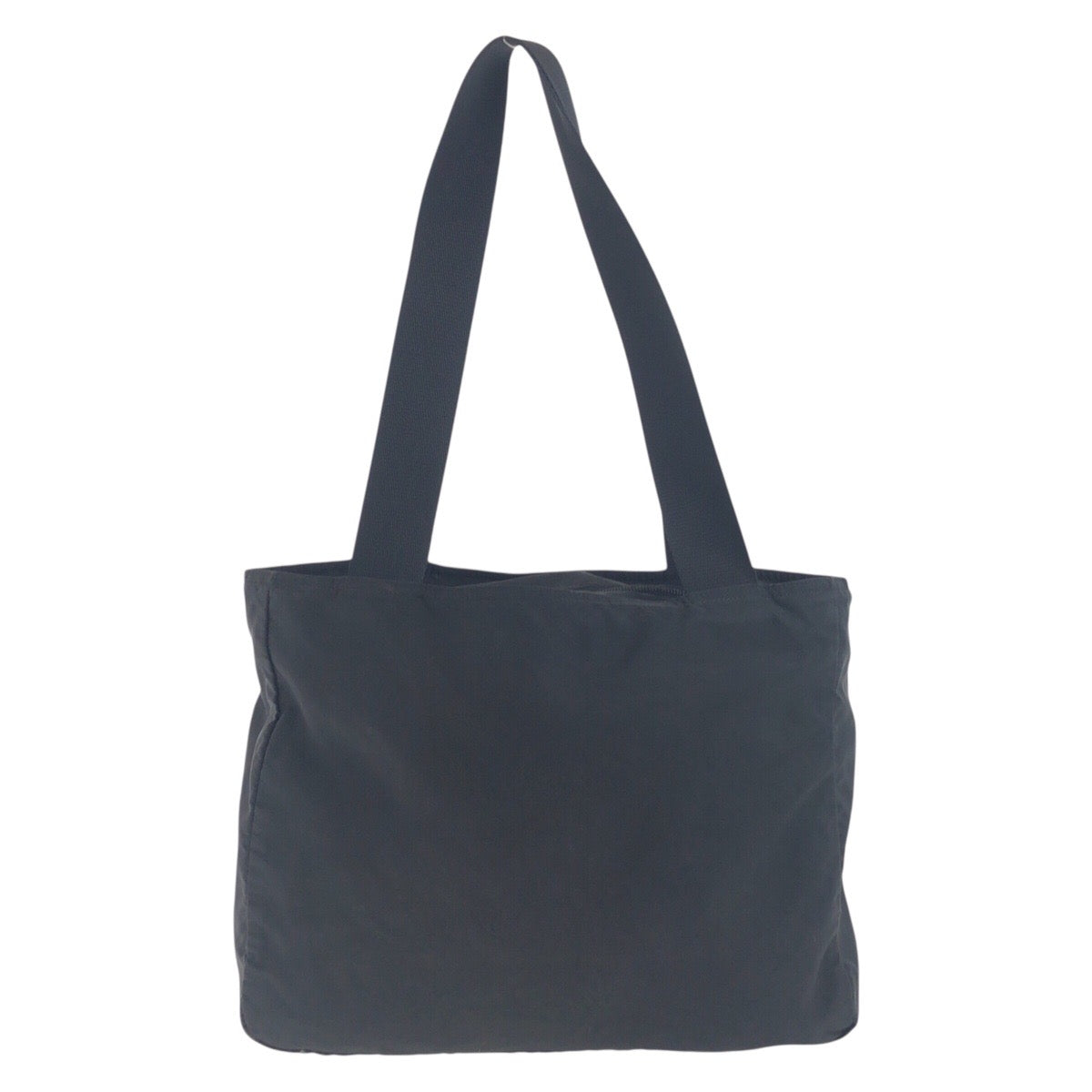 PRADA Shoulder Bag Nylon Black SilverMetal Test Triangle With logo