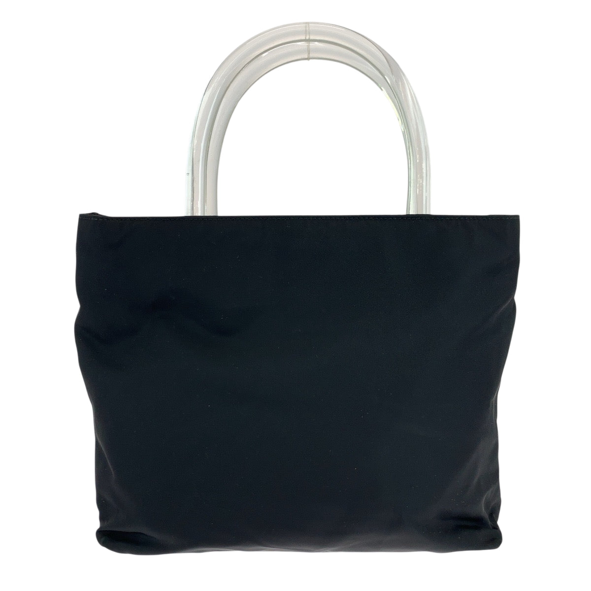 PRADA Tote Bag Nylon black Test Triangle With logo