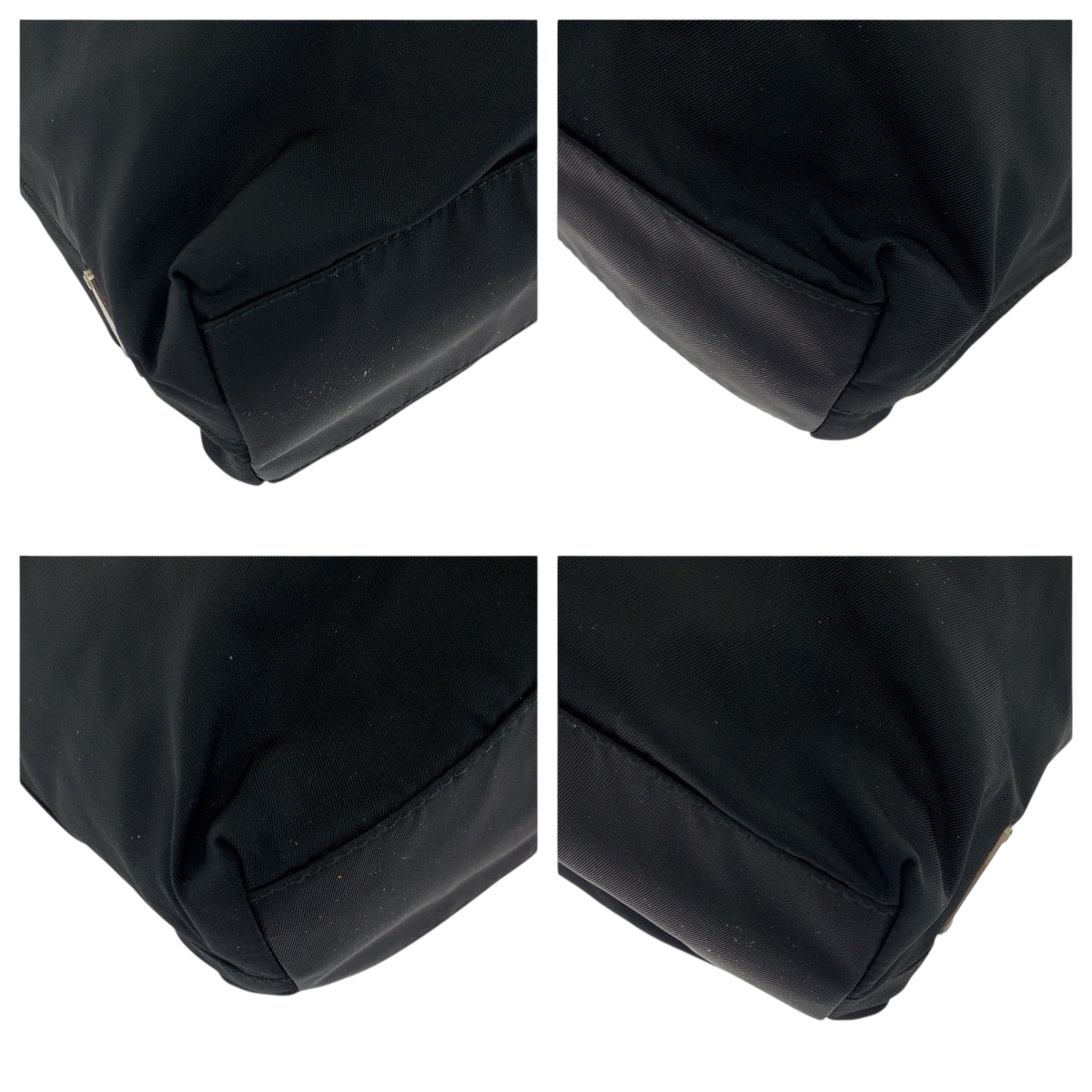 PRADA Tote Bag Nylon black Test Triangle With logo