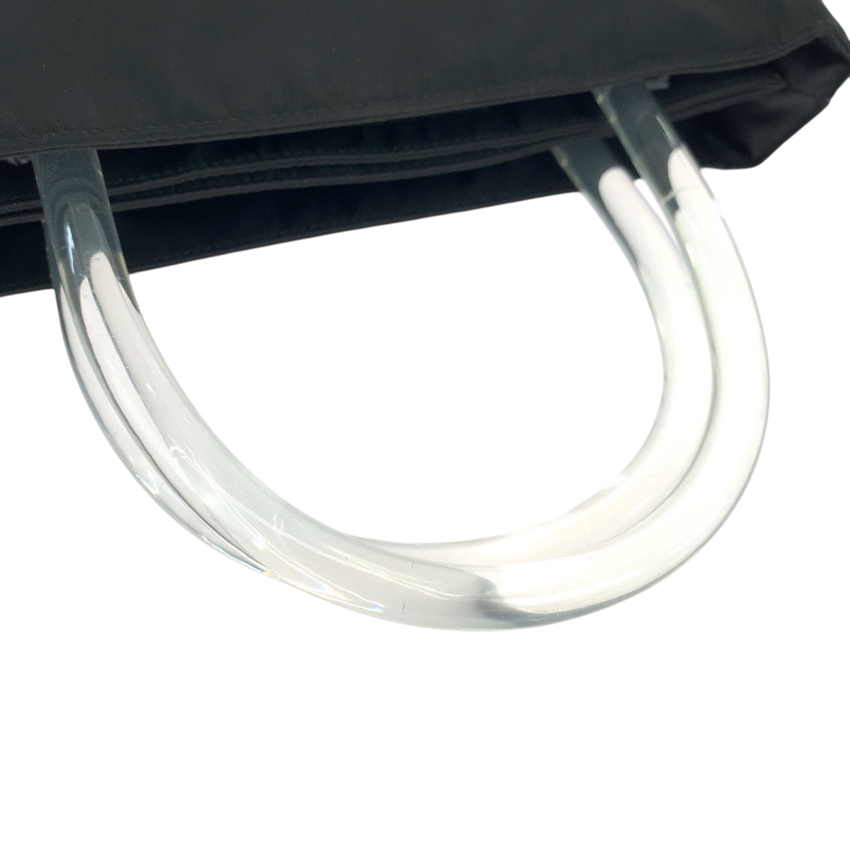 PRADA Tote Bag Nylon black Test Triangle With logo