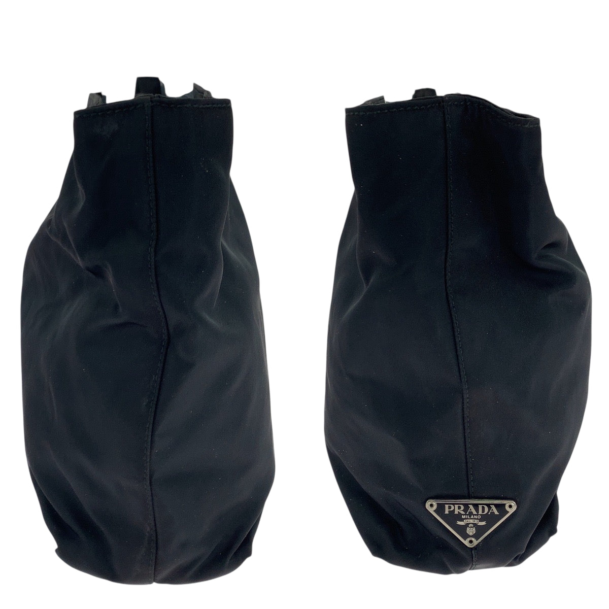 PRADA Tote Bag Nylon black Test Triangle With logo