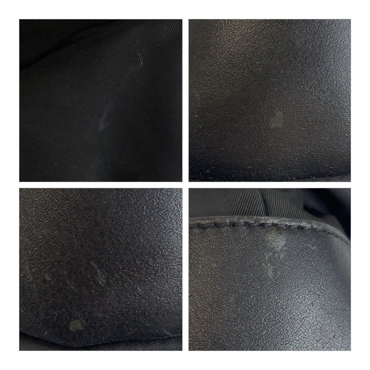PRADA Shoulder Bag Nylon Black SilverMetal Test Triangle With logo