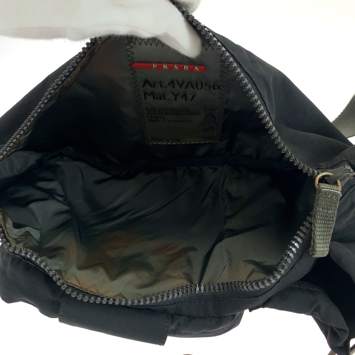 PRADA Waist bag 4VA056 Nylon Black SilverMetal PRADA Sports
