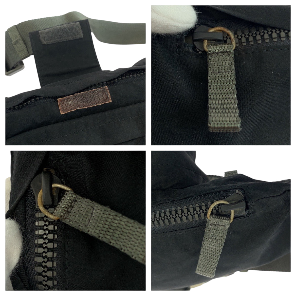 PRADA Waist bag 4VA056 Nylon Black SilverMetal PRADA Sports