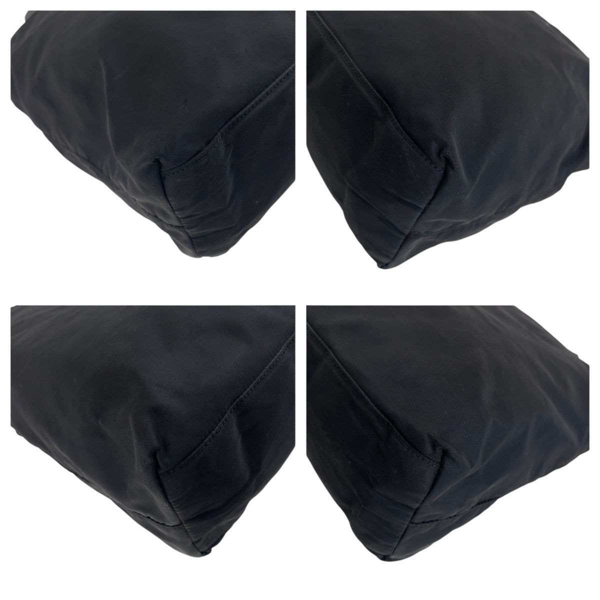PRADA Tote Bag Nylon black Test Triangle With logo