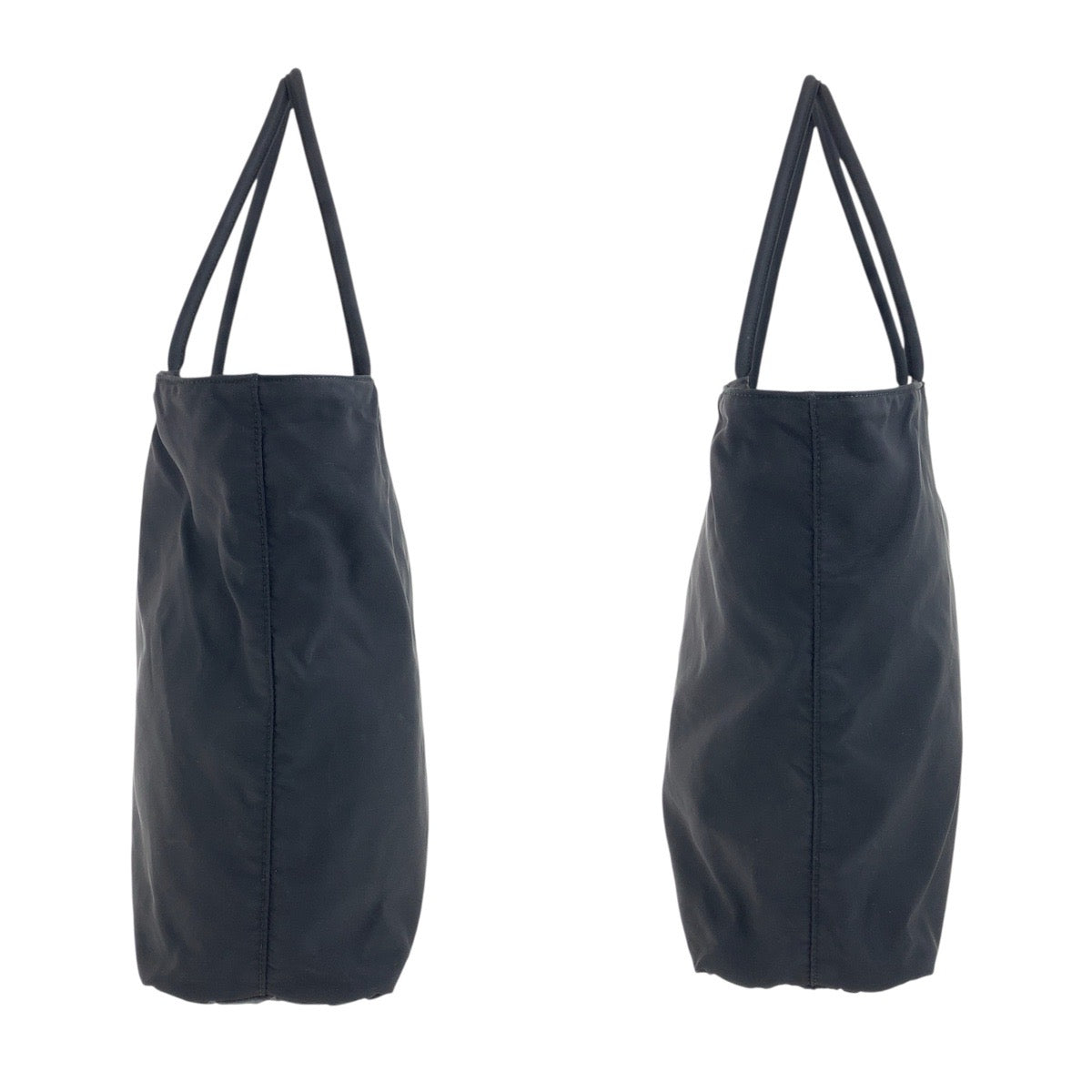 PRADA Tote Bag Nylon black Test Triangle With logo
