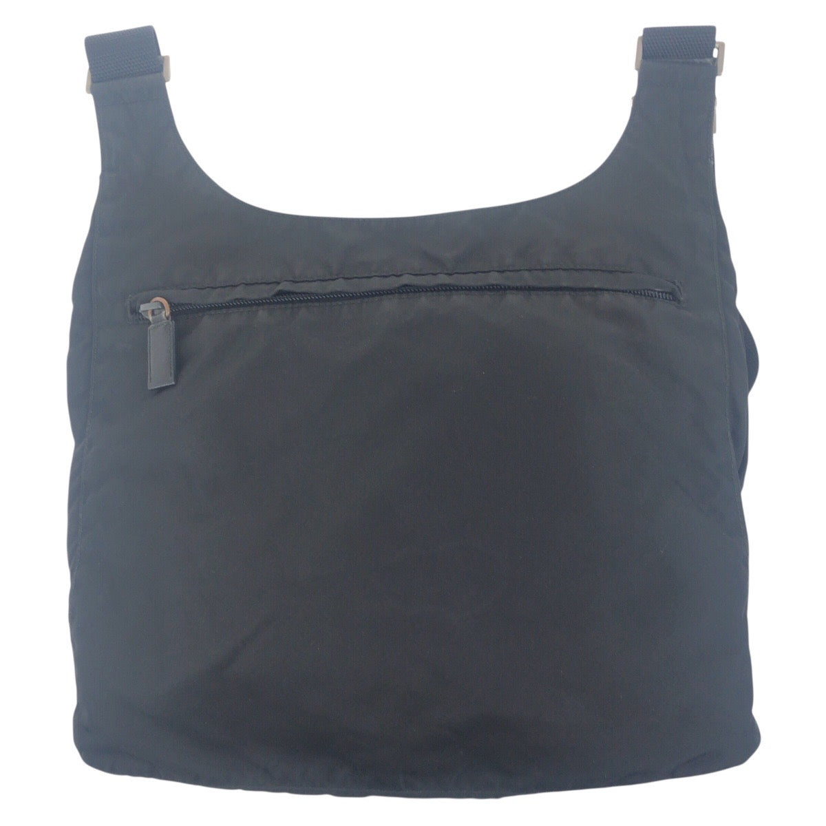 PRADA Shoulder Bag Nylon black Test Triangle With logo