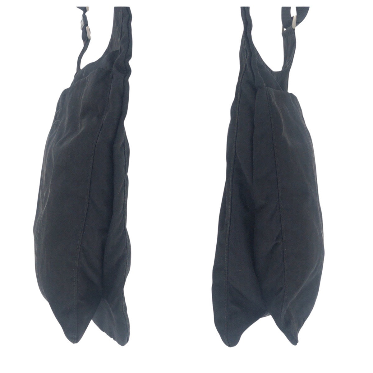 PRADA Shoulder Bag Nylon black Test Triangle With logo