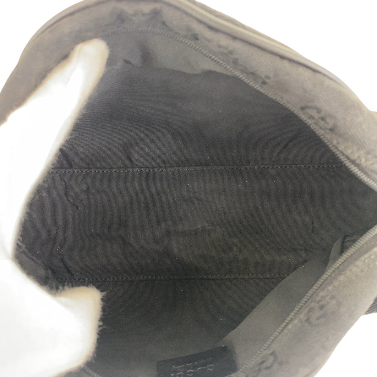 GUCCI Handbag 90781 GG canvas Black GoldMetal