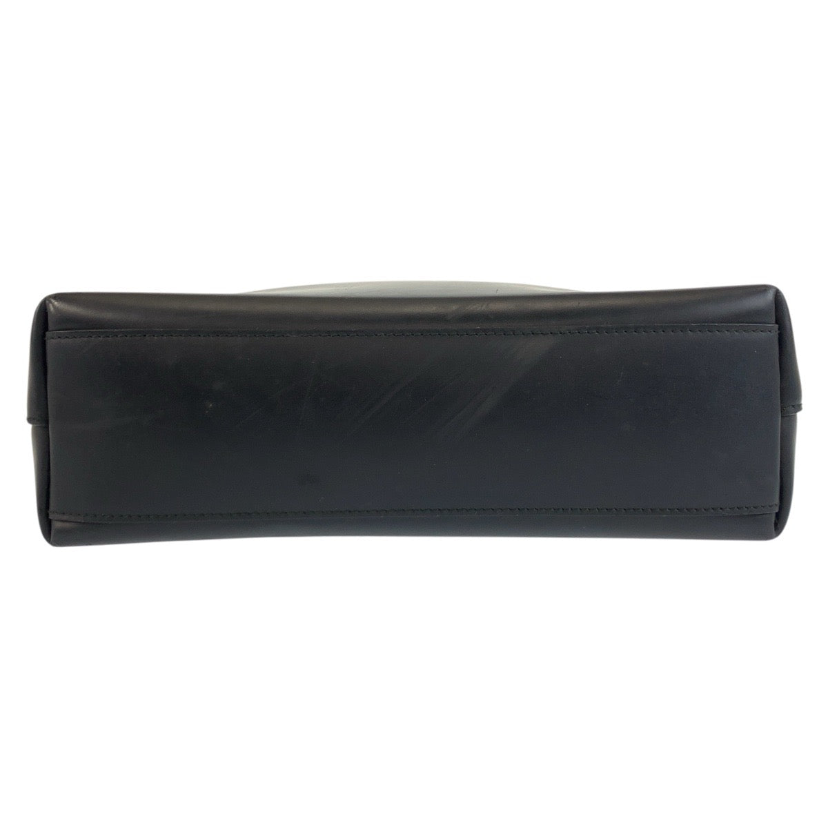 PRADA Tote Bag leather Black black Punching logo
