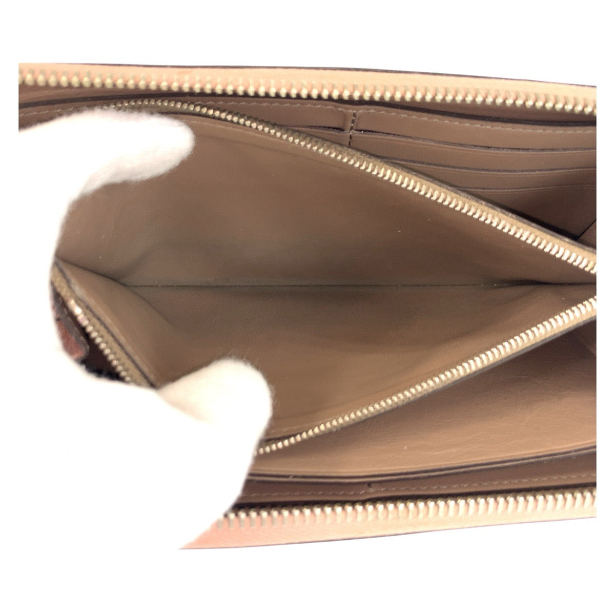 LOUIS VUITTON Long Wallet Purse M60148 leather Magnolia Pink Greige SilverMetal Portefeuille comet