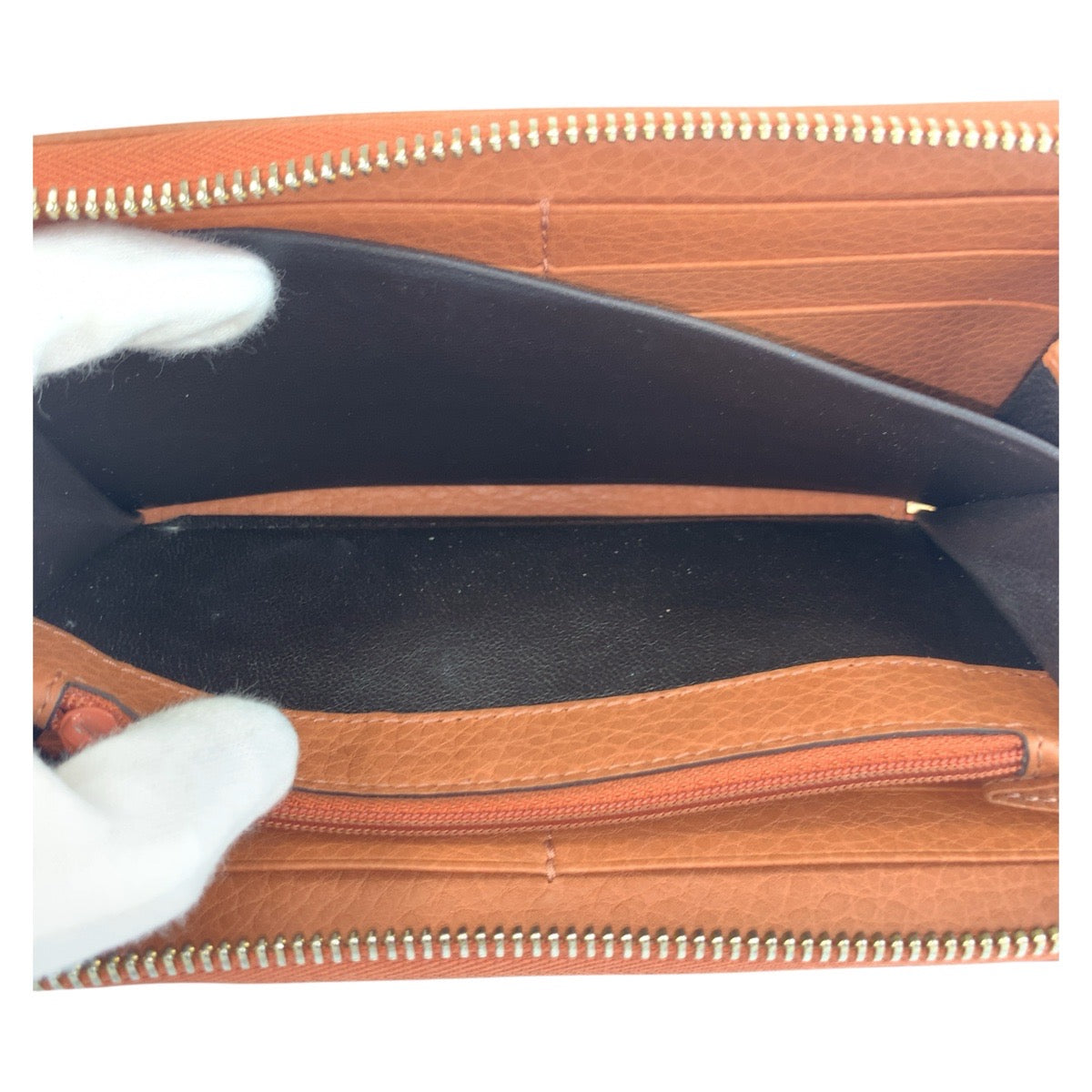 GUCCI Long Wallet Purse 224253 GG canvas Beige Pink Gold Metal Bamboo