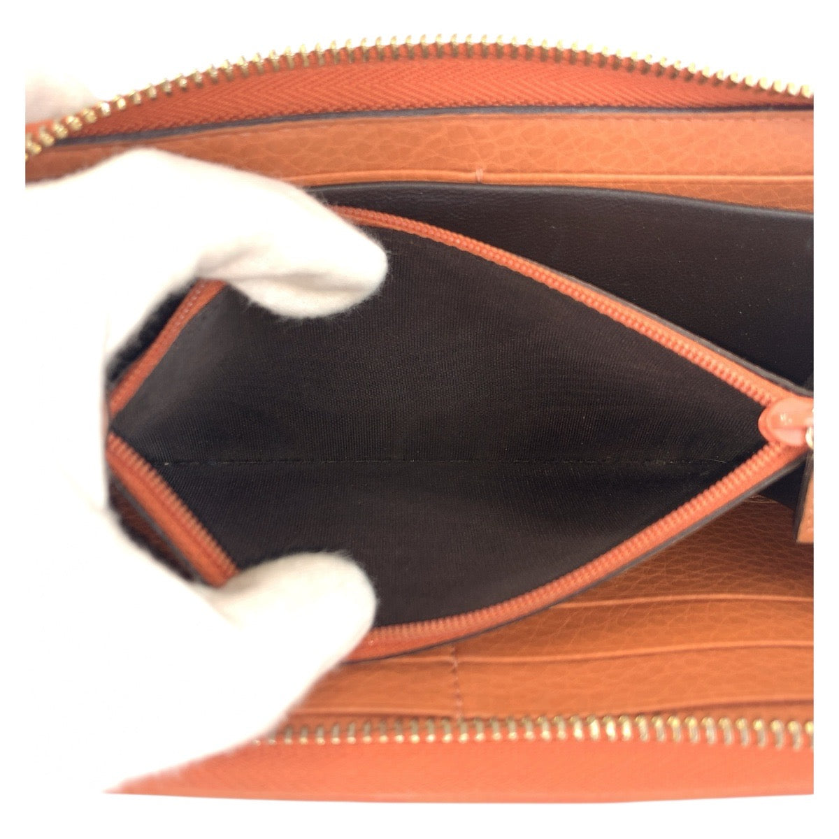 GUCCI Long Wallet Purse 224253 GG canvas Beige Pink Gold Metal Bamboo