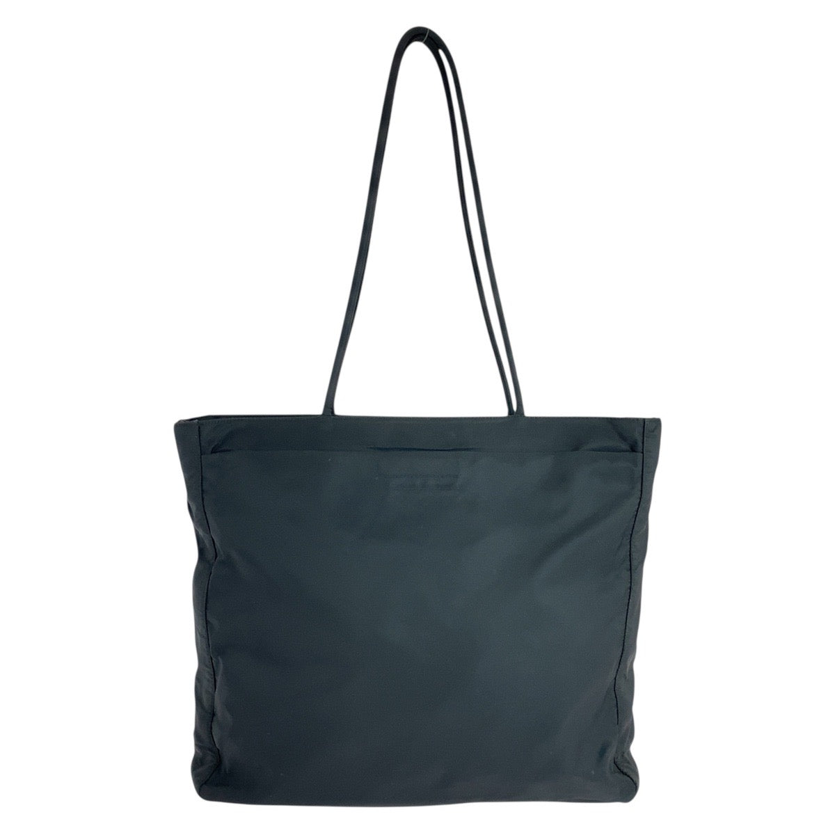 PRADA Shoulder Bag Nylon Black SilverMetal Test Triangle With logo
